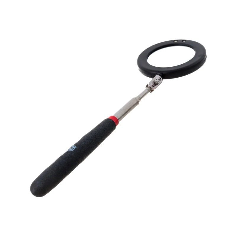 Зеркало инспекционное телескопическое Кобальт 918-207, 280 - 870 мм, 75 мм,  LED фонарик