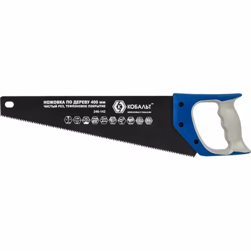 Ножовка по дереву Кобальт 246-142, 400 мм