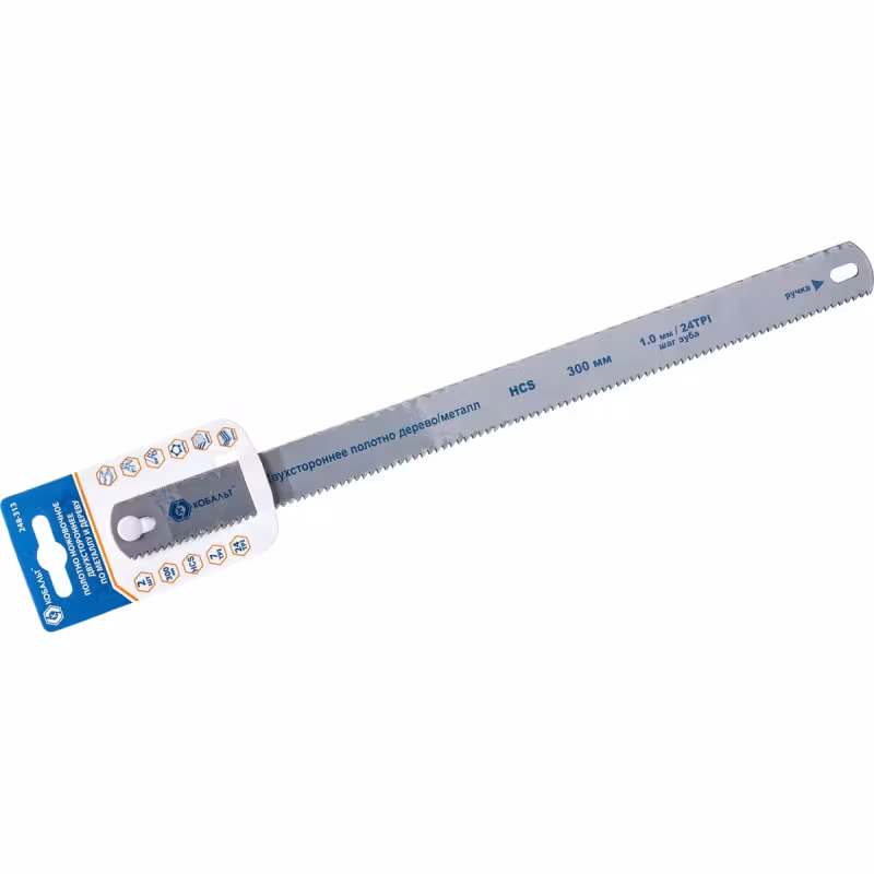 Полотна ножовочные универсальные Кобальт 248-313, 300 мм, 2 шт