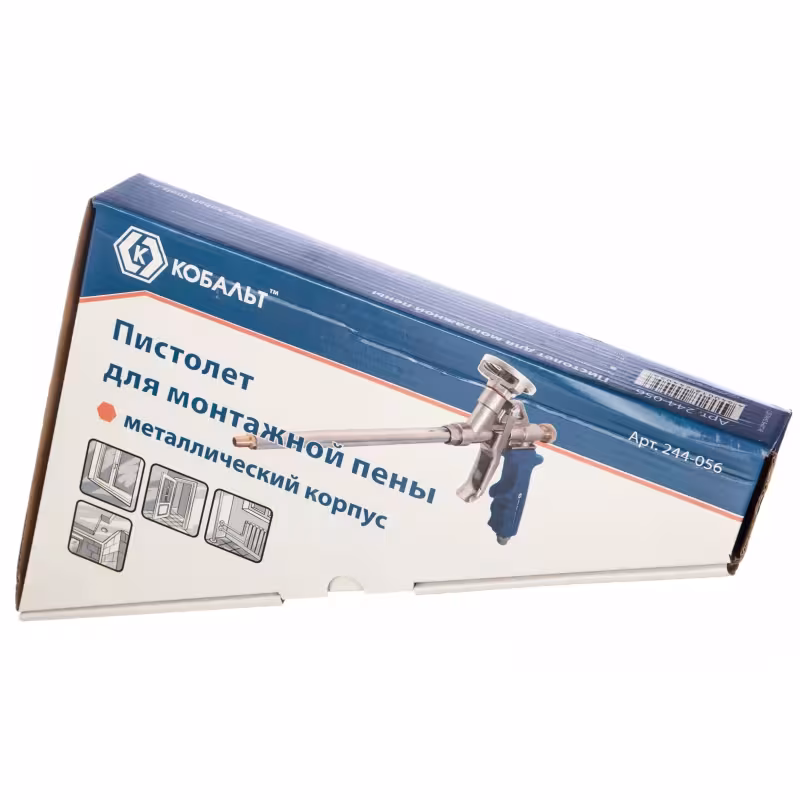 Пистолет для монтажной пены Кобальт 244-063