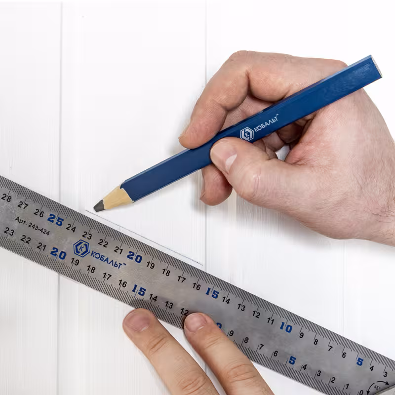 Карандаш строительный Кобальт 793-121, 180 мм (2 шт.) 
