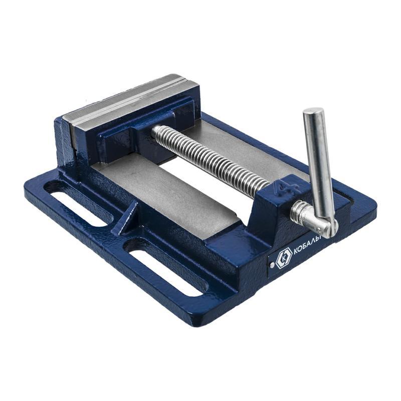 Тиски станочные Кобальт 246-043, чугун, 100 мм