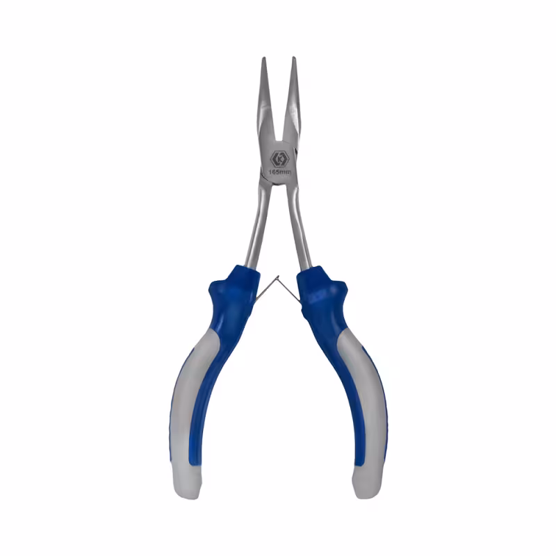 Длинногубцы изогнутые мини удлиненные Кобальт 244-162, 165 мм
