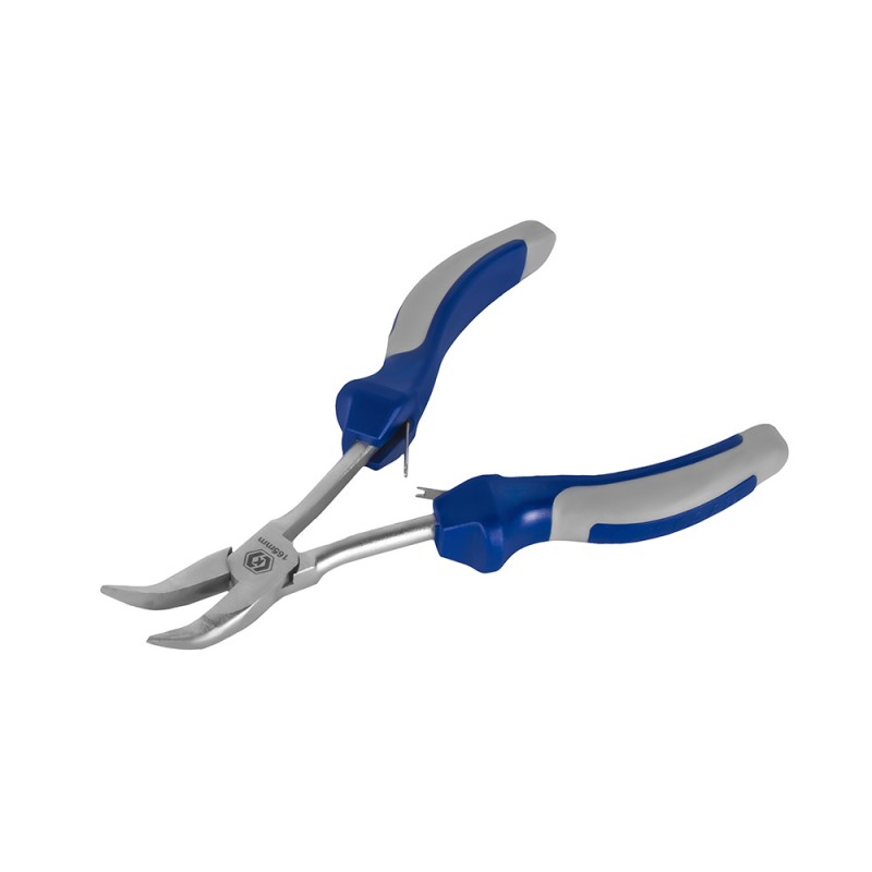 Длинногубцы изогнутые мини удлиненные Кобальт 244-162, 165 мм
