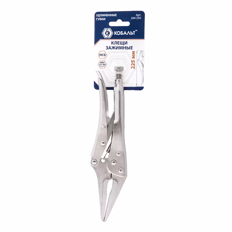 Клещи зажимные удлиненные Кобальт 244-254