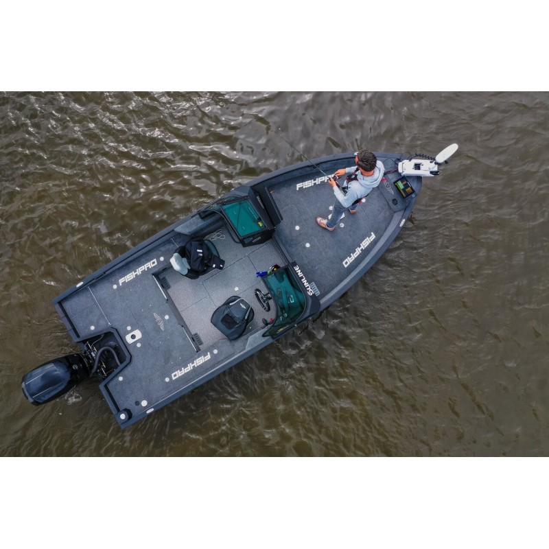 Лодка алюминиевая VBoats Волжанка FishPro X5, серый