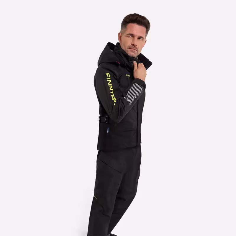 Костюм мужской Finntrail Thor 3420 Graphite, мембрана Hard-Tex, черный, размер 44-46 (S), 165-175 см