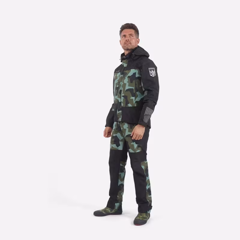 Костюм мужской Finntrail Thor 3420 CamoArmy, мембрана Hard-Tex, черный, размер 58-60 (XXL), 185-195 см