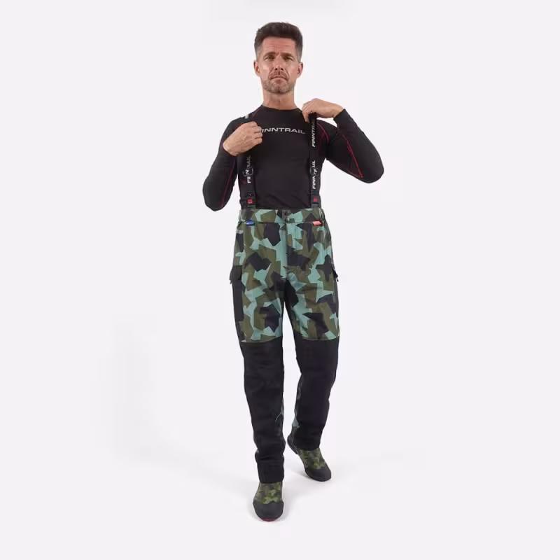 Костюм мужской Finntrail Thor 3420 CamoArmy, мембрана Hard-Tex, черный, размер 58-60 (XXL), 185-195 см