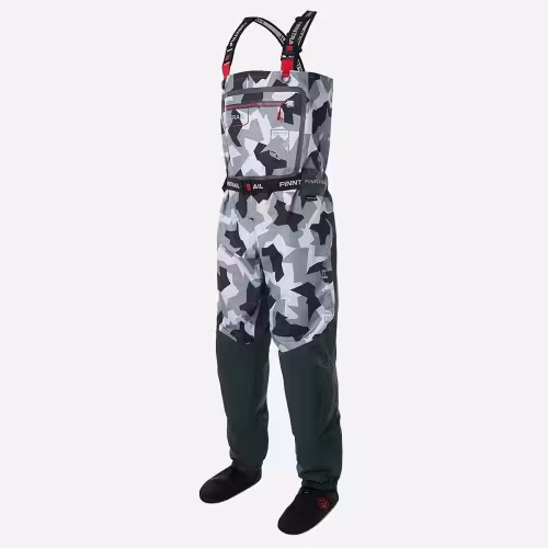 Полукомбинезон-вейдерсы Finntrail Speedmaster, мембрана Hard-­Tex, серый камуфляж, размер 48-50 (M), 170-180 см