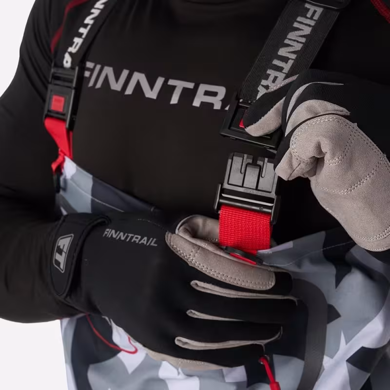 Полукомбинезон-вейдерсы Finntrail Speedmaster, мембрана Hard-­Tex, серый камуфляж, размер 48-50 (M), 170-180 см