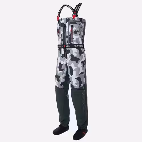 Полукомбинезон-вейдерсы Finntrail Speedmaster, мембрана Hard-­Tex, светло-серый камуфляж, размер 48-50 (ML), 180-190 см