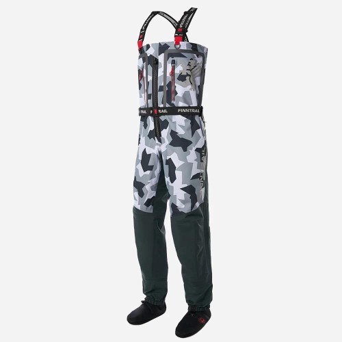 Полукомбинезон-вейдерсы Finntrail Speedmaster, мембрана Hard-­Tex, светло-серый камуфляж, размер 48-50 (ML), 180-190 см