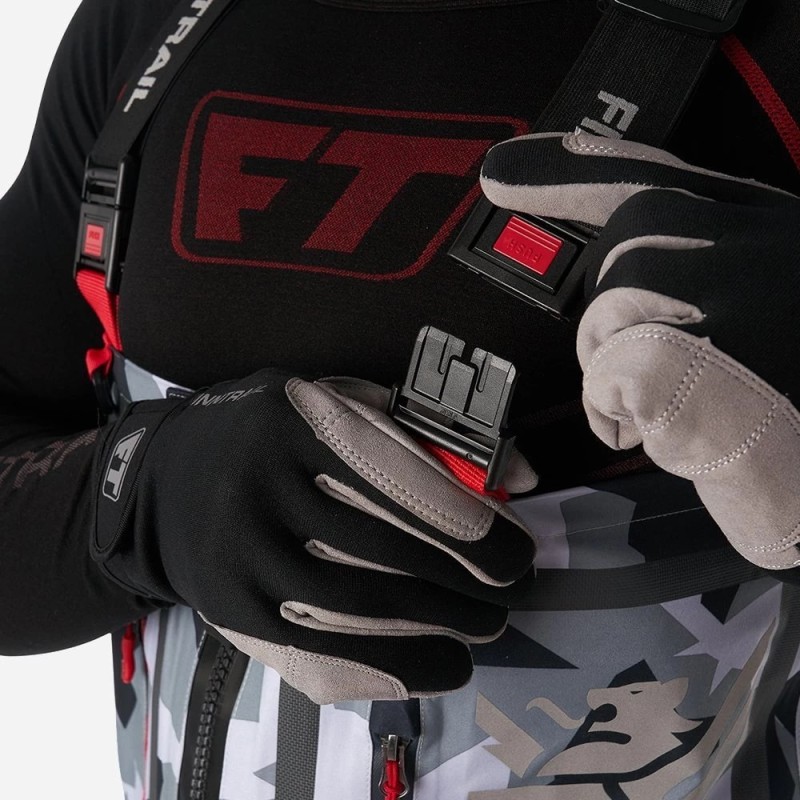 Полукомбинезон-вейдерсы Finntrail Speedmaster, мембрана Hard-­Tex, серый камуфляж, размер 50-52 (L), 175-185 см