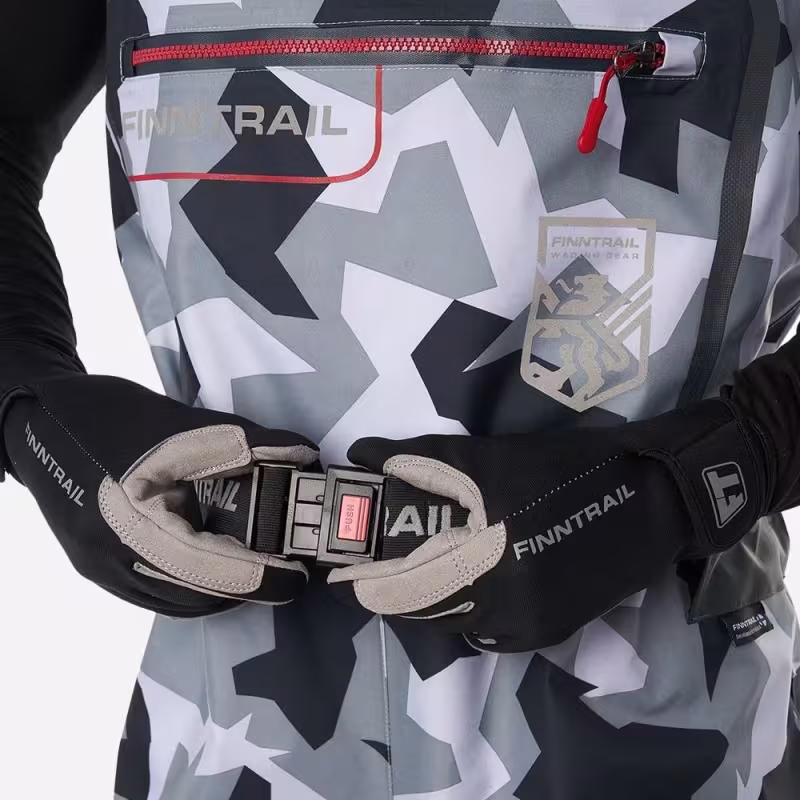 Полукомбинезон-вейдерсы Finntrail Speedmaster, мембрана Hard-­Tex, серый камуфляж, размер 50-52 (LL), 185-195 см