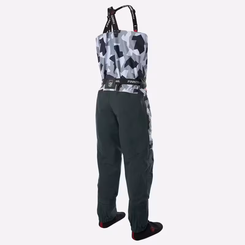 Полукомбинезон-вейдерсы Finntrail Speedmaster, мембрана Hard-­Tex, серый камуфляж, размер 54-56 (XL), 180-190 см