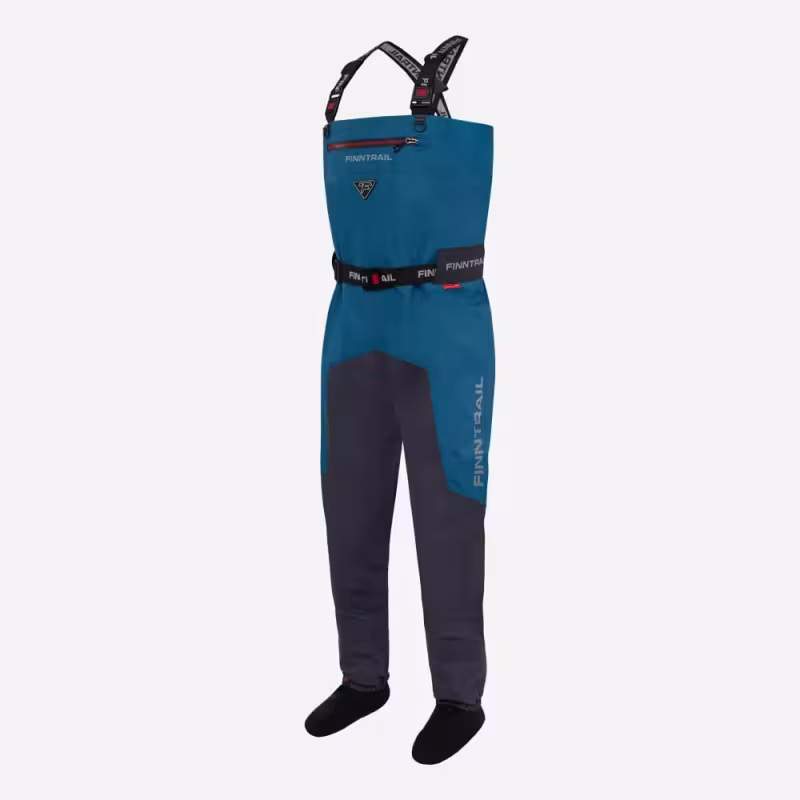 Полукомбинезон-вейдерсы Finntrail Aquamaster New, мембрана Hard-Tex, синий, размер 48-50 (M), 170-180 см