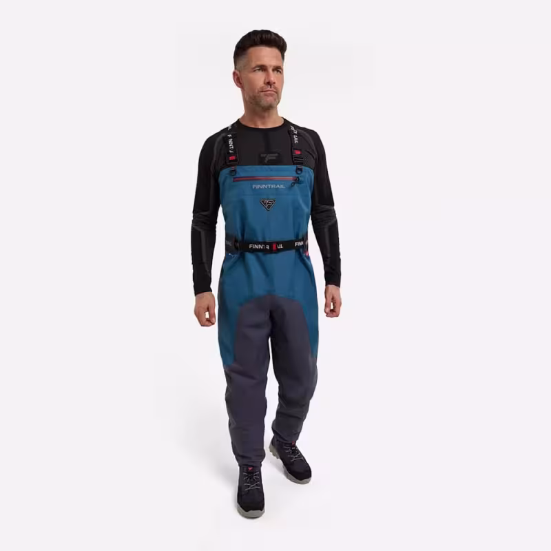 Полукомбинезон-вейдерсы Finntrail Aquamaster New, мембрана Hard-Tex, синий, размер 48-50 (M), 170-180 см