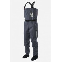 Полукомбинезон-вейдерсы Finntrail Timber, мембрана Hard-Tex, серый, размер 54-56 (MK), 170-180 см