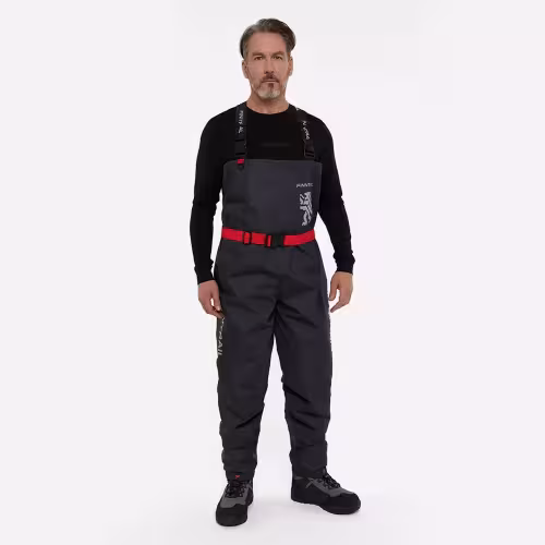 Полукомбинезон-вейдерсы Finntrail Timber, мембрана Hard-Tex, серый, размер 54-56 (XL), 180-190 см