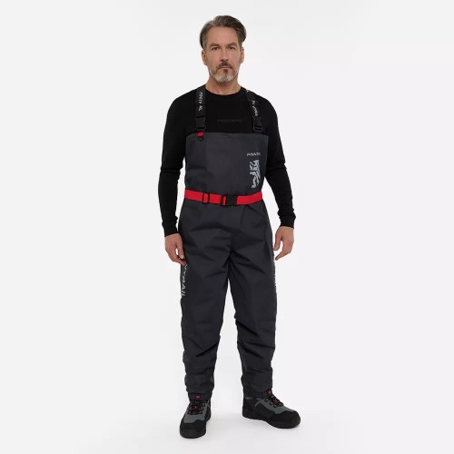 Полукомбинезон-вейдерсы Finntrail Timber, мембрана Hard-Tex, серый, размер 54-56 (XL), 180-190 см