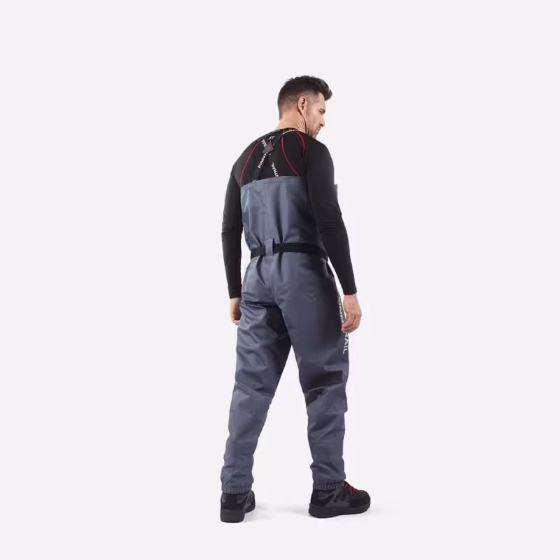 Полукомбинезон-вейдерсы Finntrail Timber 1538 Dark Grey, мембрана Hard-Tex, серый, размер 58-60 (XXL), 185-195 см