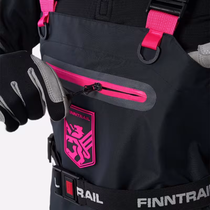 Полукомбинезон-вейдерсы Finntrail Rachel, мембрана Hard-Tex, черный, размер 40-42 (XXS), 150-160 см