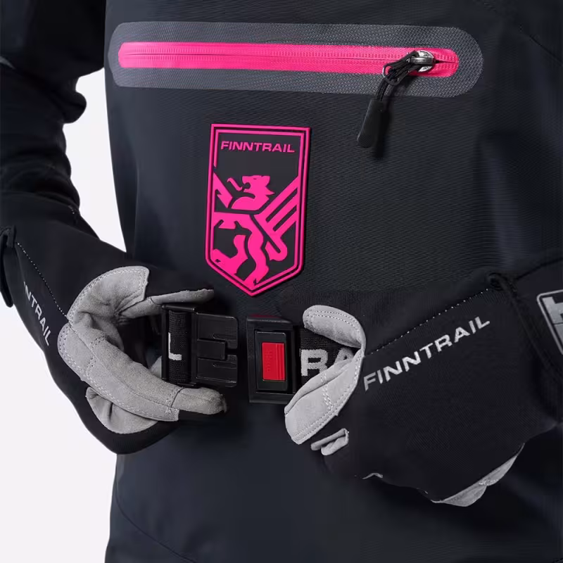 Полукомбинезон-вейдерсы Finntrail Rachel, мембрана Hard-Tex, черный, размер 44-46 (S), 160-170 см