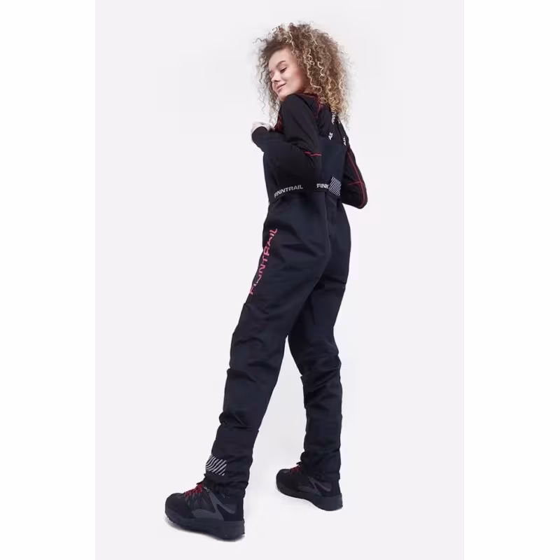Полукомбинезон-вейдерсы женский Finntrail Rachel, мембрана Hard-Tex, черный, размер 46-48 (M), 165-175 см