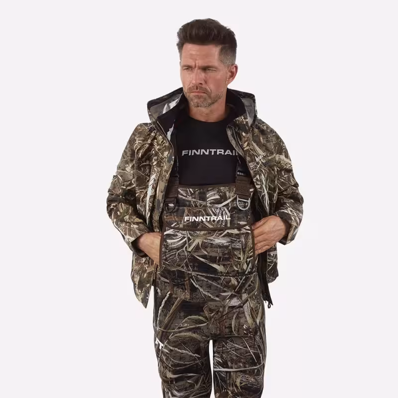 Куртка мужская Finntrail Greenwood 4021 Max-5, мембрана Hard-Tex, камыш, размер 44-46 (S), 165-175 см