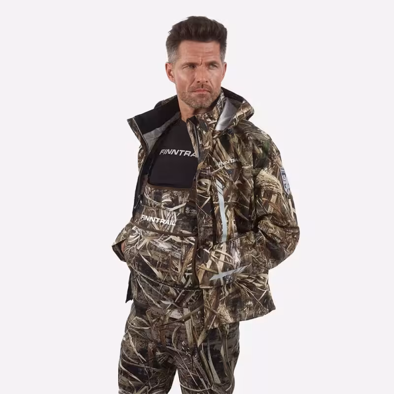 Куртка мужская Finntrail Greenwood 4021 Max-5, мембрана Hard-Tex, камыш, размер 44-46 (S), 165-175 см