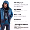 Куртка мужская Finntrail Greenwood 4021, мембрана Hard-Tex, синий, размер 44-46 (S), 165-175 см