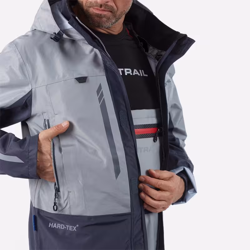 Куртка мужская Finntrail Greenwood 4021 Grey, мембрана Hard-Tex, серый, размер 44-46 (S), 165-175 см