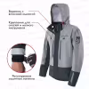 Куртка мужская Finntrail Greenwood 4021, мембрана Hard-Tex, серый, размер 48-50 (M), 170-180 см