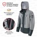 Куртка мужская Finntrail Greenwood 4021 Grey, мембрана Hard-Tex, серый, размер L, 175-185 см