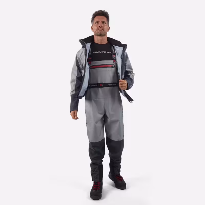 Куртка мужская Finntrail Greenwood 4021 Grey, мембрана Hard-Tex, серый, размер 50-52 (L), 175-185 см