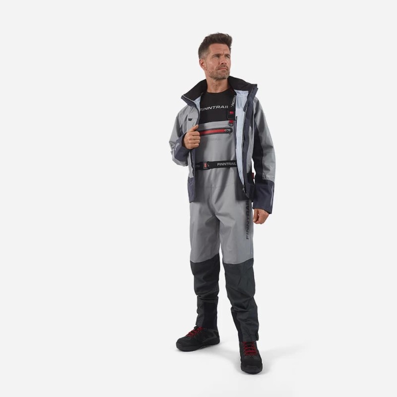 Куртка мужская Finntrail Greenwood 4021, мембрана Hard-Tex, серый, размер 54-56 (XL), 180-190 см