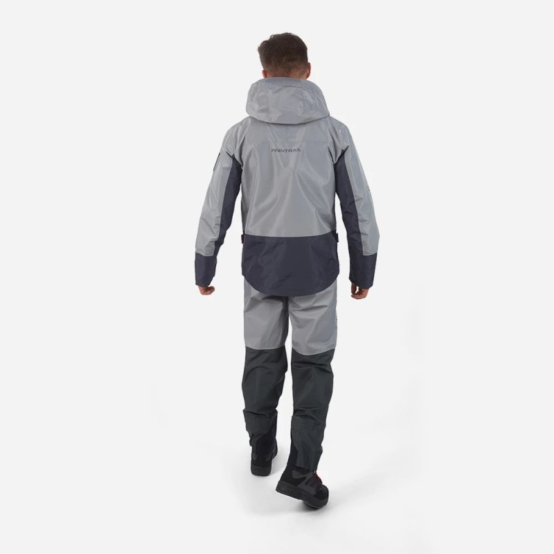 Куртка мужская Finntrail Greenwood 4021, мембрана Hard-Tex, серый, размер 54-56 (XL), 180-190 см
