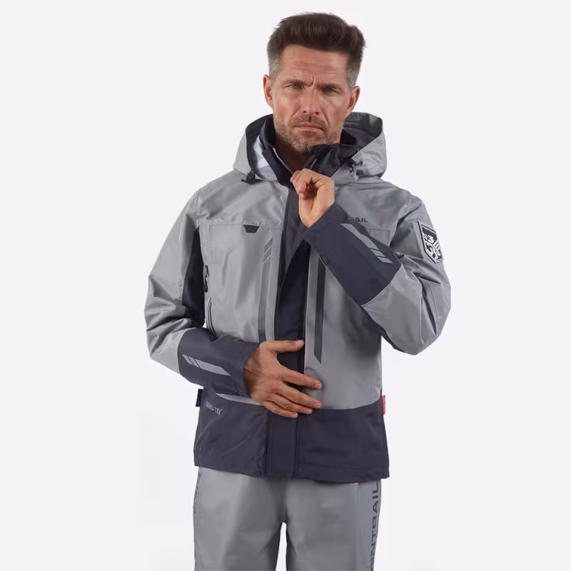 Куртка мужская Finntrail Greenwood 4021, мембрана Hard-Tex, серый, размер 58-60 (XXL), 185-195 см