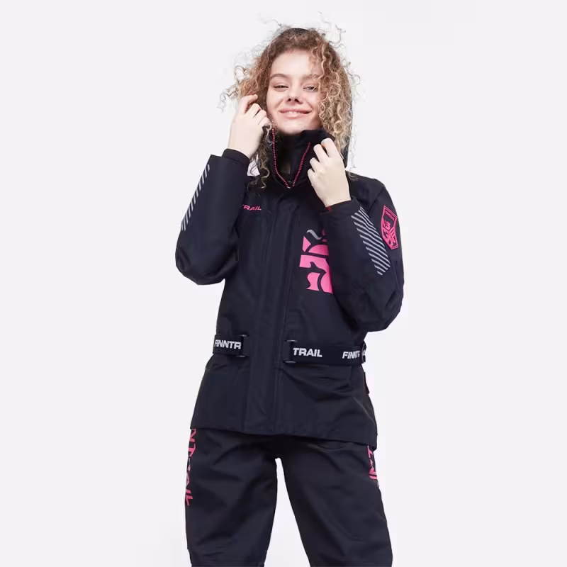 Куртка женская Finntrail Rachel 6455, мембрана Hard-Tex, графит, размер 42-44 (XS), 155-165 см