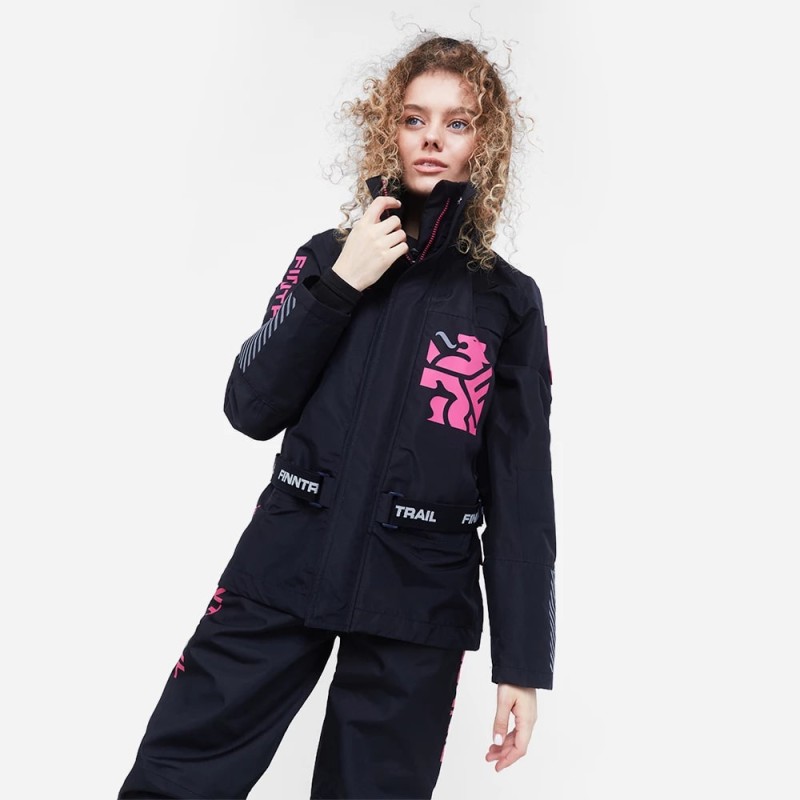 Куртка женская Finntrail Rachel 6455, мембрана Hard-Tex, графит, размер 42-44 (XS), 155-165 см