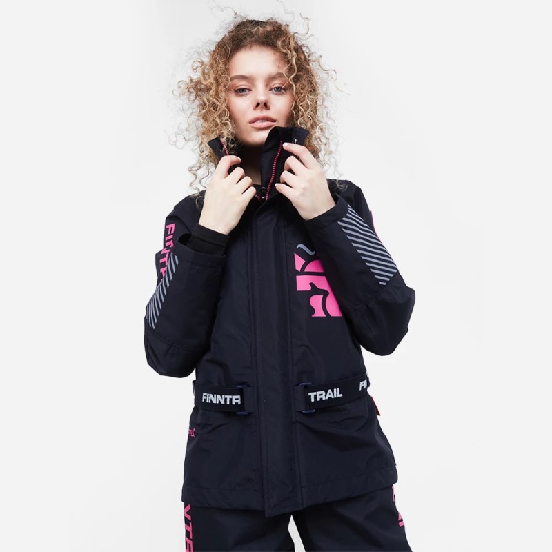 Куртка женская Finntrail Rachel 6455, мембрана Hard-Tex, графит, размер 42-44 (XS), 155-165 см