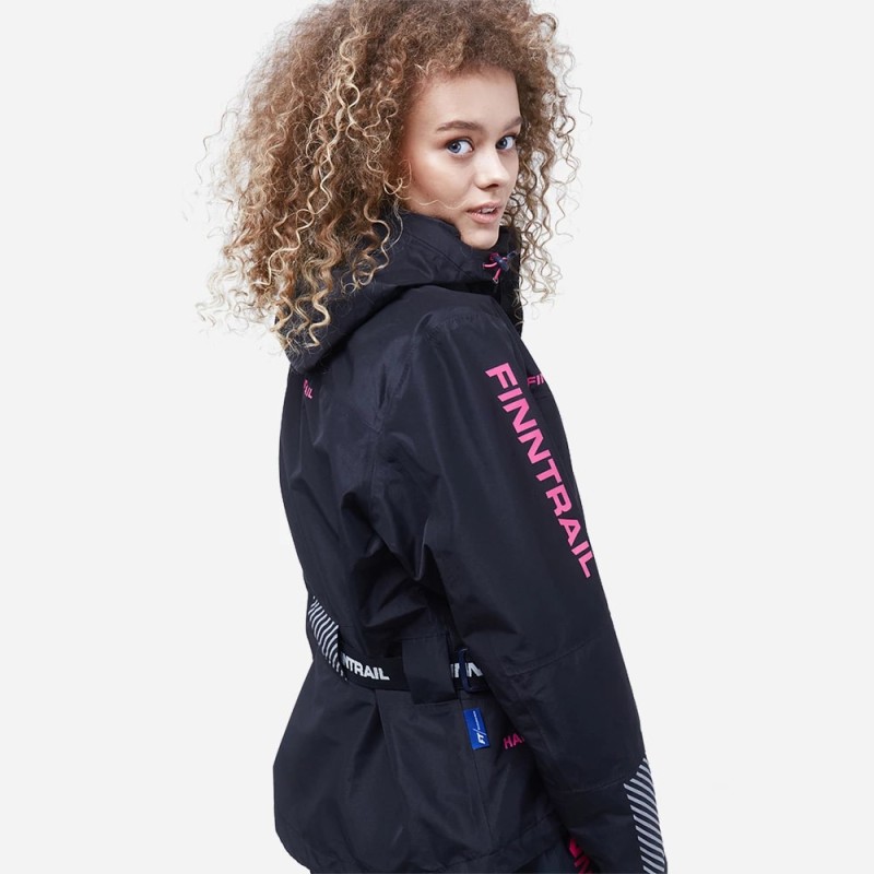 Куртка женская Finntrail Rachel 6455, мембрана Hard-Tex, графит, размер 42-44 (XS), 155-165 см
