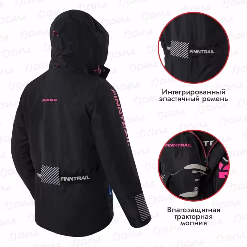 Куртка женская Finntrail Rachel 6455 Graphite, мембрана Hard-Tex, графит, размер 46-48 (M), 165-175 см