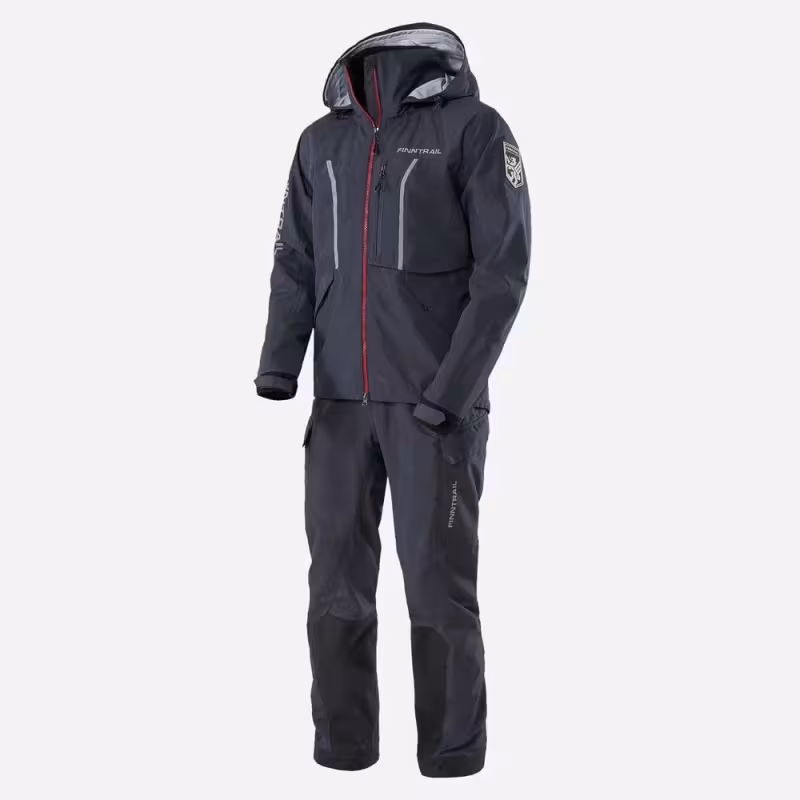 Костюм мужской Finntrail Excalibur 3430 Graphite, ткань Рипстоп, серый, размер 54-56 (XL), 180-190 см