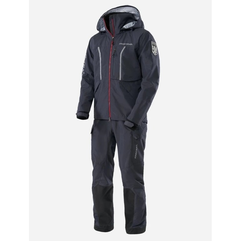 Костюм мужской Finntrail Excalibur 3430 Graphite, Рипстоп, серый, размер 58-60 (XXL), 185-195 см