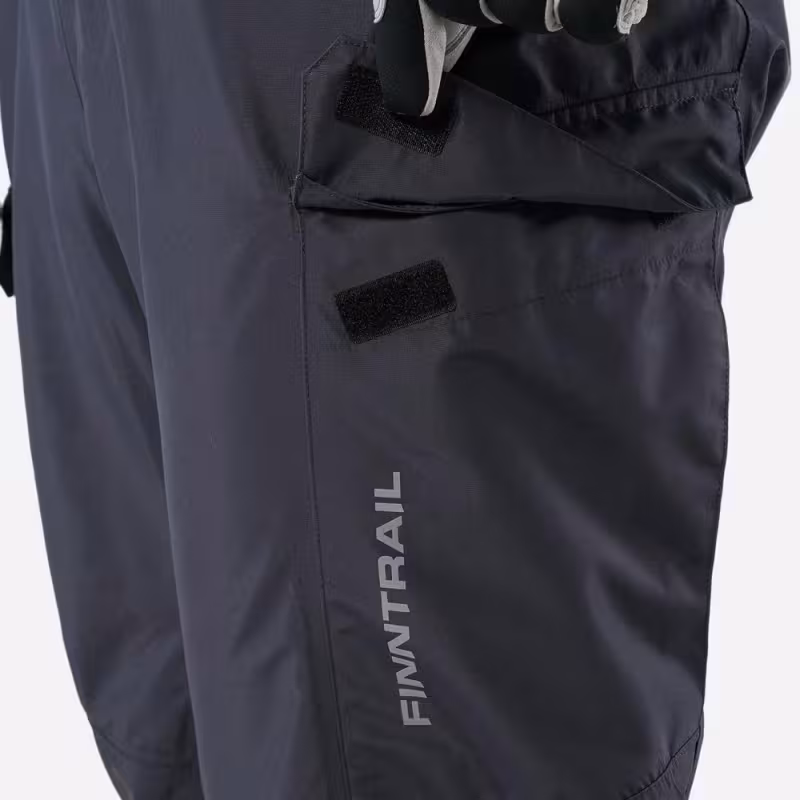 Костюм мужской Finntrail Excalibur 3430 Graphite, ткань Рипстоп, черный, размер 60-62 (XXXL), 190-200 см