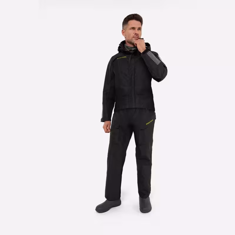 Костюм мужской Finntrail Thor 3420, мембрана Hard-Tex, черный, размер 48-50 (M), 170-180 см