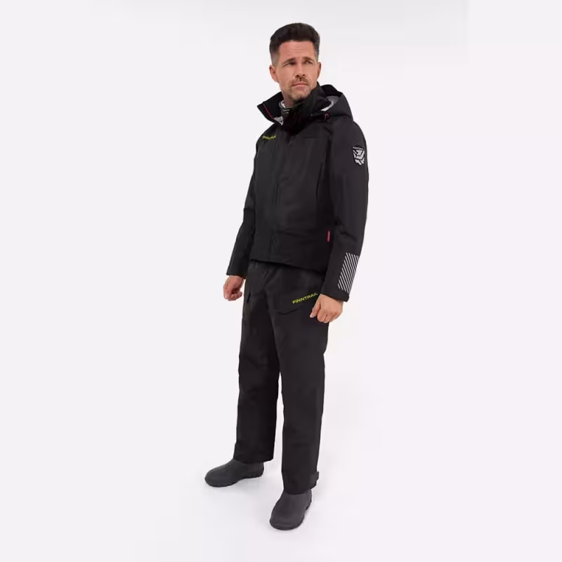 Костюм мужской Finntrail Thor 3420 Graphite, мембрана Hard-Tex, черный, размер 50-52 (L), 175-185 см