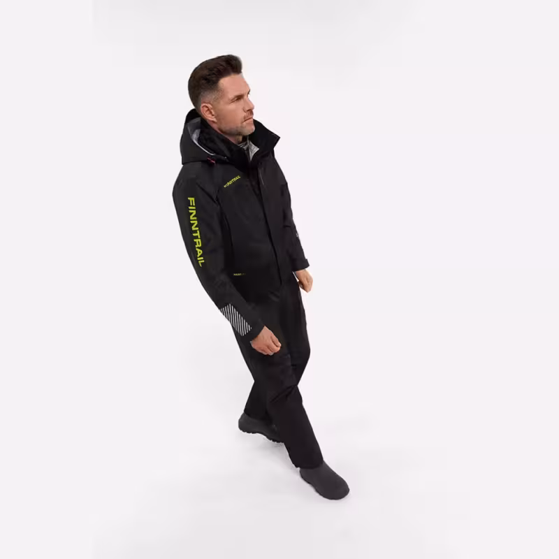 Костюм мужской Finntrail Thor 3420 Graphite, мембрана Hard-Tex, черный, размер 54-56 (XL), 180-190 см